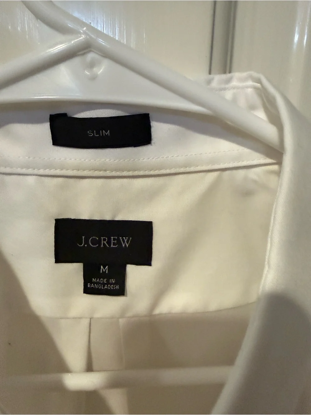 J. Crew Men’s Dress Shirt Trio - White, Light Blue, Navy Gingham